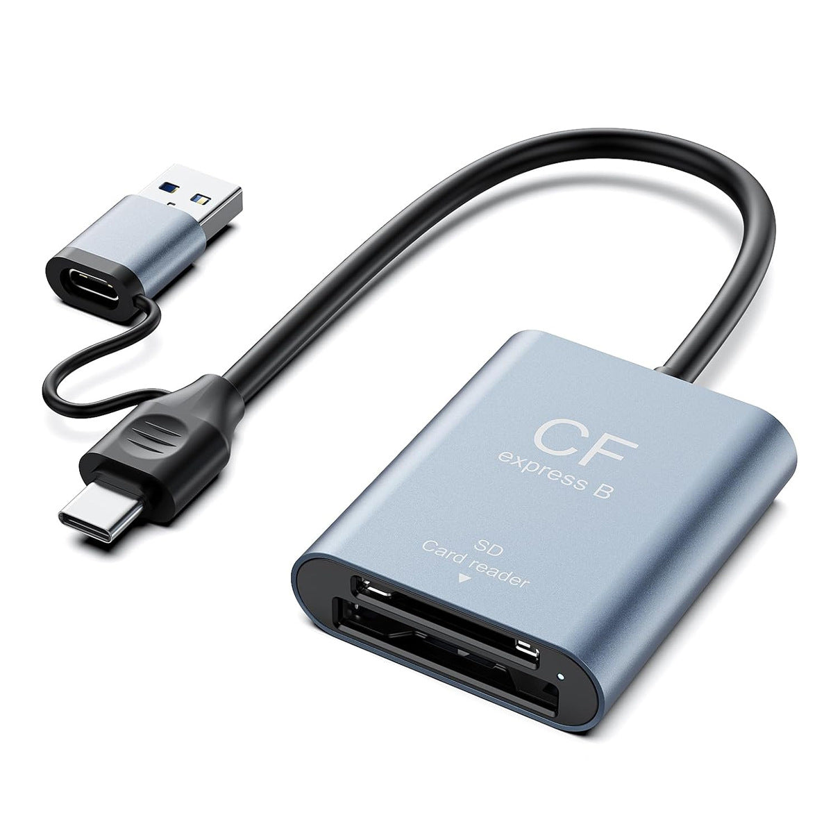 CR397 CFexpress type-B + SD3.0 card reader for camera SLR, USB 3.2 Gen2 10Gbps reader
