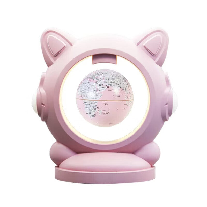 Cat Language Globe——Tmall Jing Sound Magnetic Levitation Globe with AI Intelligent Voice Dialogue - Birthday Gift - 3D Stereoscopic Decorative Piece - Glowing