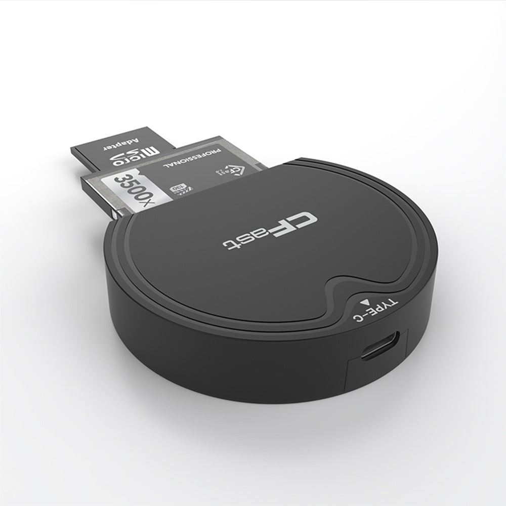 CR328A-1 USB 3.2 Gen2 10Gbps Camera Memory Card CFast/SD Dual-Card Slot Reader