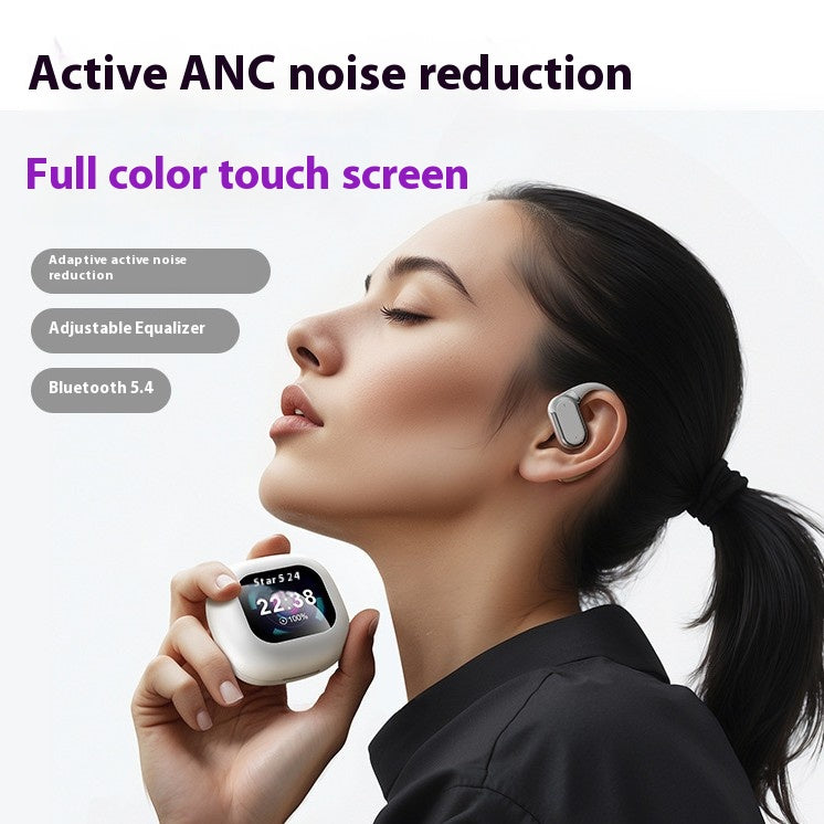 A9 Plus TWS Bluetooth Earbuds | ANC/ENC Noise Cancelling | Touchscreen Case | 1.5'' Display | Low Latency