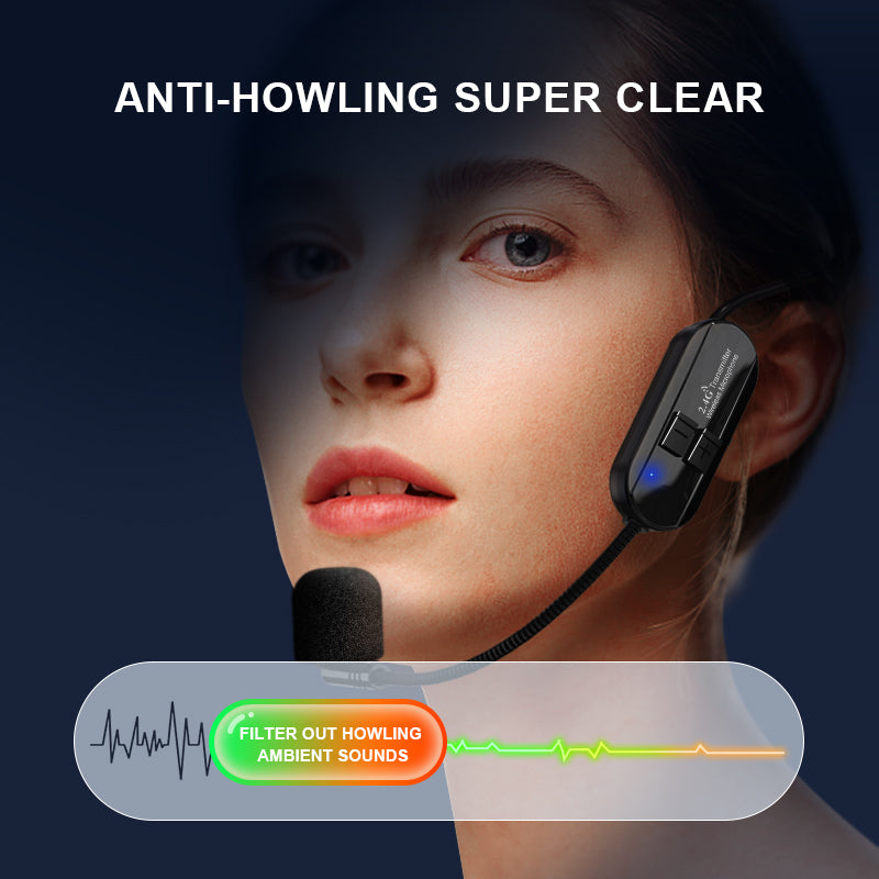 Professional Wireless Headset Microphone - Crystal Clear Audio, Total Freedom