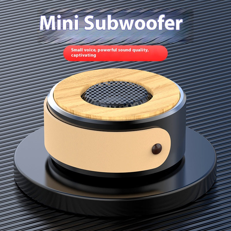 Retro Wooden Bluetooth Speaker with Subwoofer TWS Pairing AUX TF Card Handsfree Call Strong Bass Portable Wireless Home Audio Gift 2025