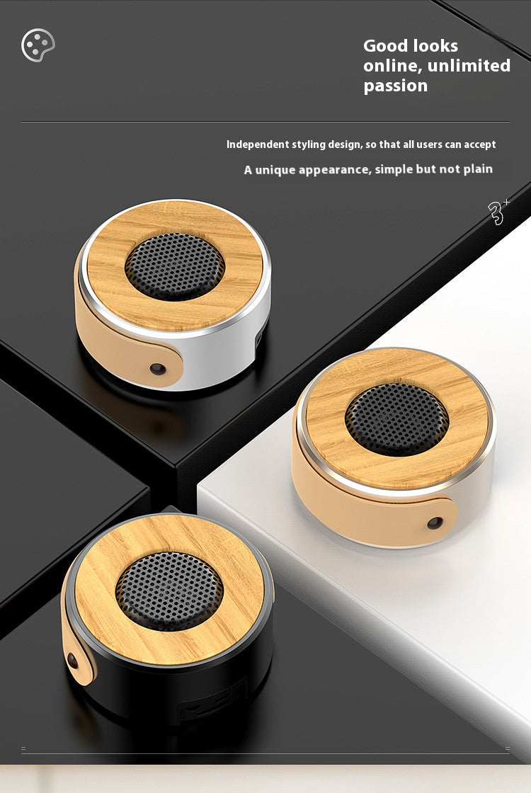 Retro Wooden Bluetooth Speaker with Subwoofer TWS Pairing AUX TF Card Handsfree Call Strong Bass Portable Wireless Home Audio Gift 2025