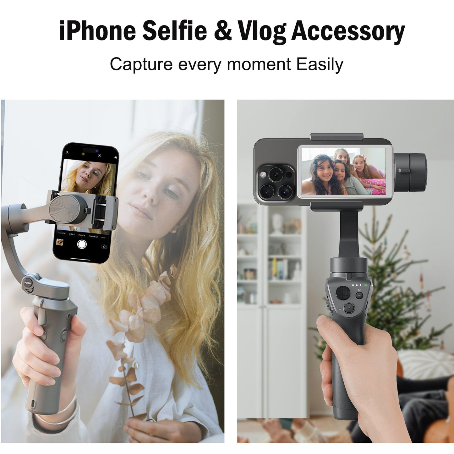 4 Inch Magnetic Phone Vlog Selfie Monitor Screen Big LCD Wireless Back Camera Display for iPhone Android TikTok Live Video Recording Portable Accessory Gift 2025