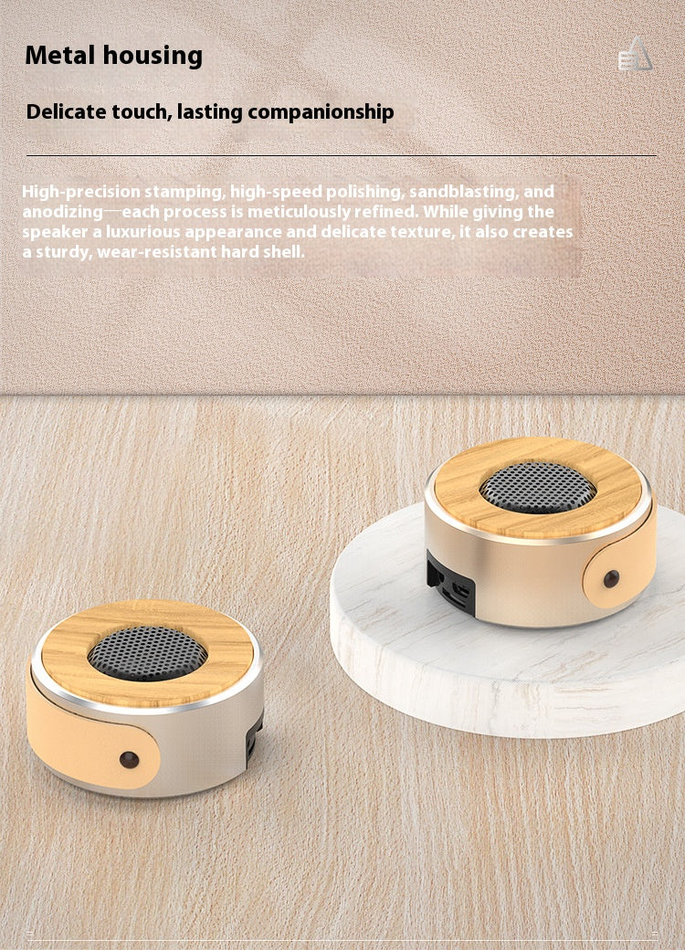Retro Wooden Bluetooth Speaker with Subwoofer TWS Pairing AUX TF Card Handsfree Call Strong Bass Portable Wireless Home Audio Gift 2025