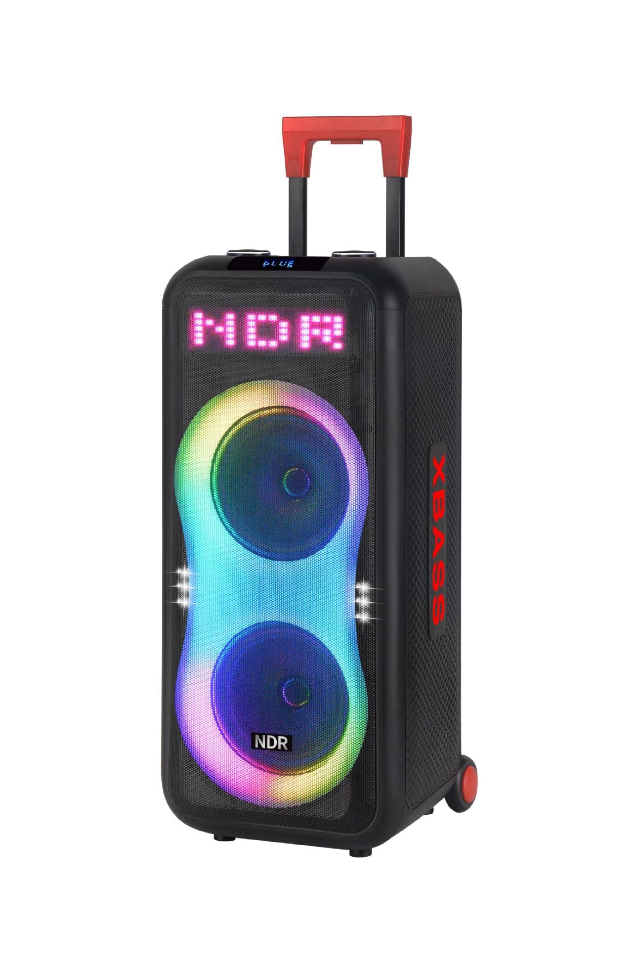 Portable More Than 5000mAh Rechargeable Subwoofer Amp with Wireless Mic - Bluetooth 5.1, AUX/TF/USB for Outdoor Party & KTV