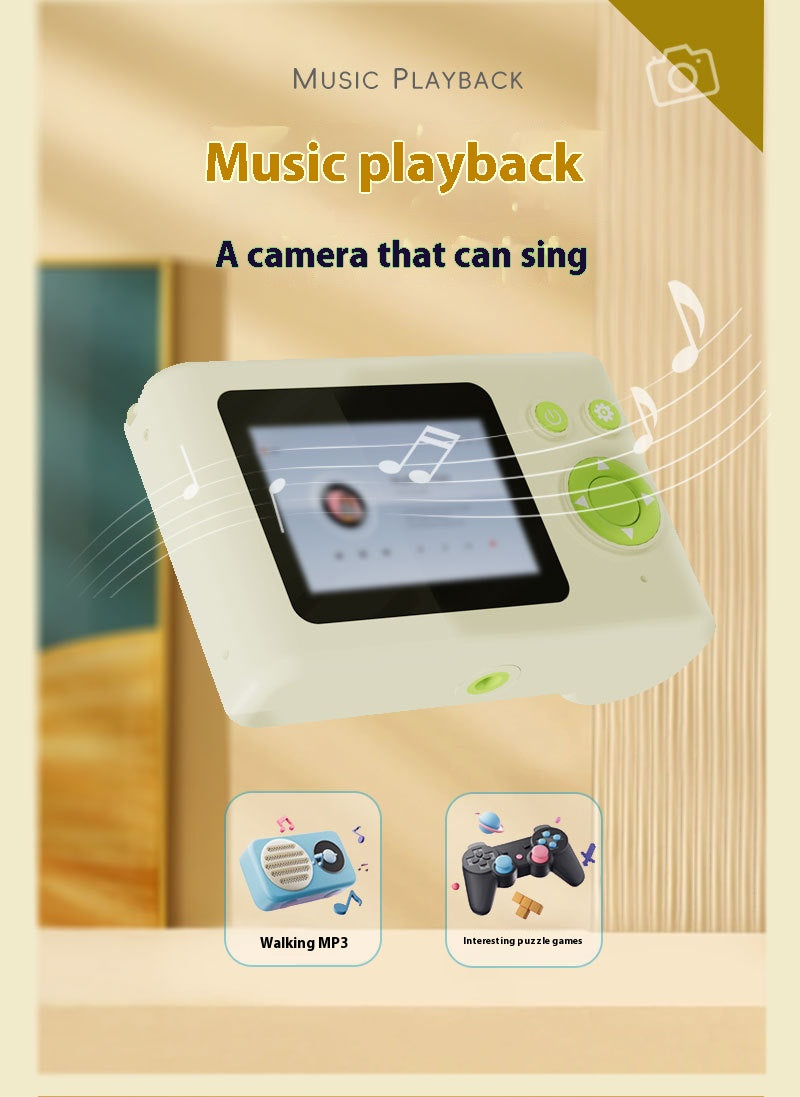 1080P Kids Digital Camera 3 Inch Touch Screen Dual Front Rear Cameras Toddler Video Recorder WiFi SD Card Birthday Gift for Children Age 3-8