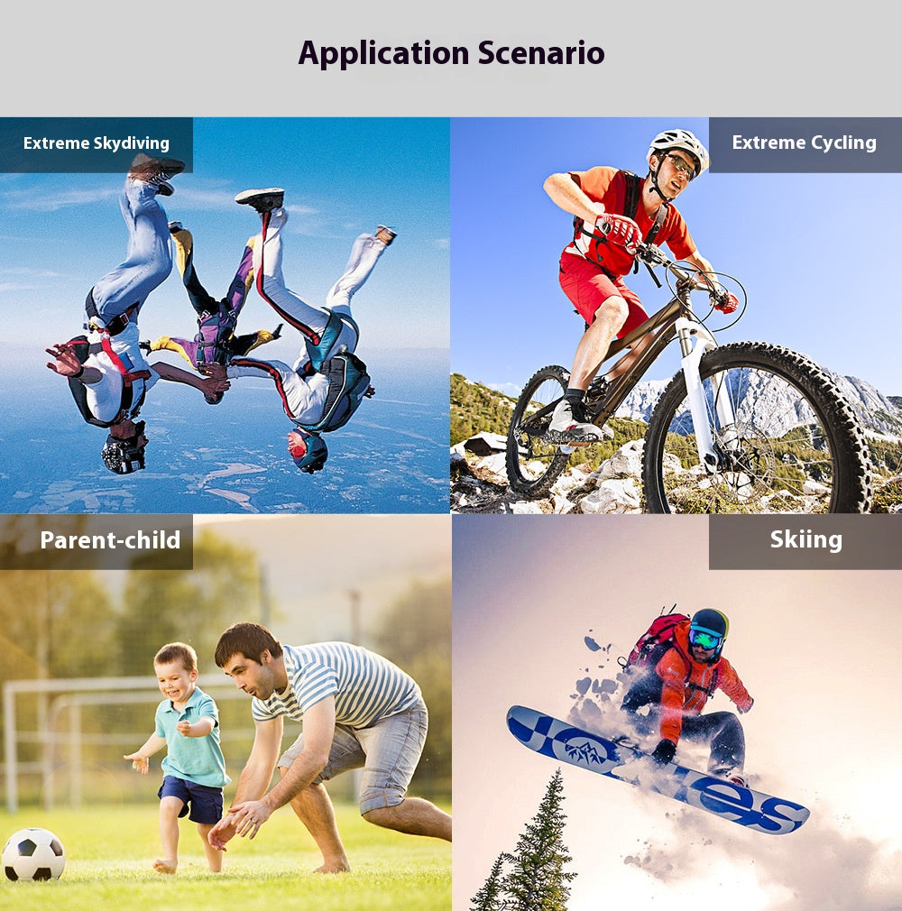 1080P Mini Kids Action Camera Thumb Sized Waterproof WiFi 30FPS Vlogging Portable Outdoor Sports SD Card