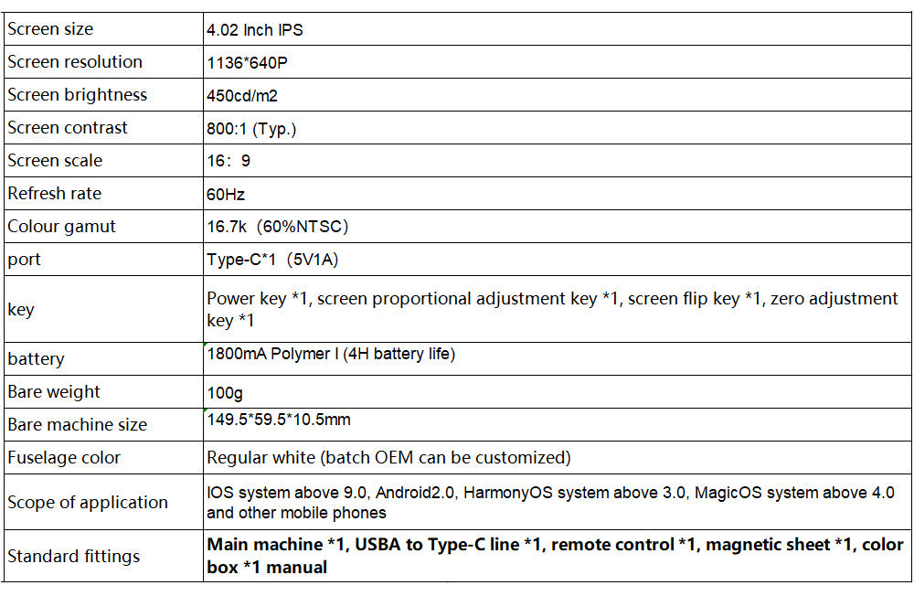 4 Inch Magnetic Phone Vlog Selfie Monitor Screen Big LCD Wireless Back Camera Display for iPhone Android TikTok Live Video Recording Portable Accessory Gift 2025