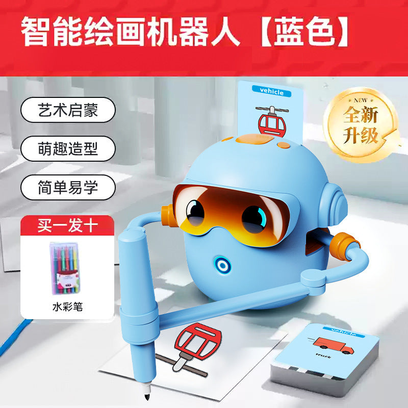 JQR-02 New intelligent toy automatic painting robot for early education and children's painting training, providing smart companionship for children