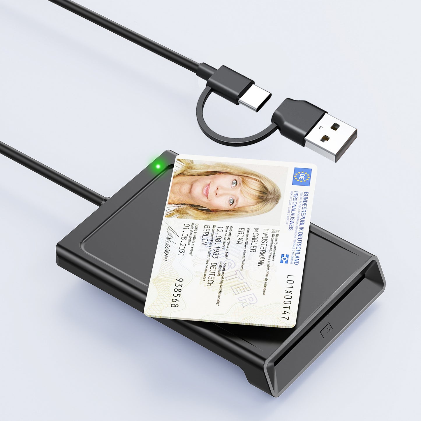 WCR330B-D tuch type + NFC reader intelligent card reader IC ID card bank card tax filing ID card RFID reader