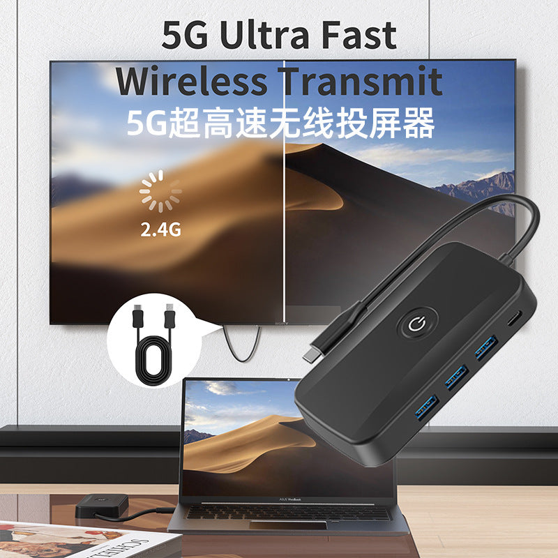 WT001 B10S Bluetooth adapter 5.0 transmitter-receiver combo for 3.5MM computer and TV speakers, wireless transmission