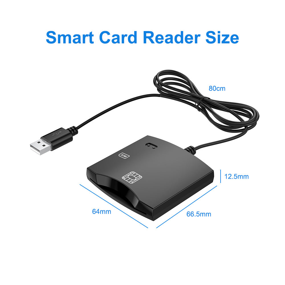 CR333 Cross-border new product USB smart card reader for CAC bank cards, ATM, tax payment and fee collection, IC card, SIM card, ID card readers