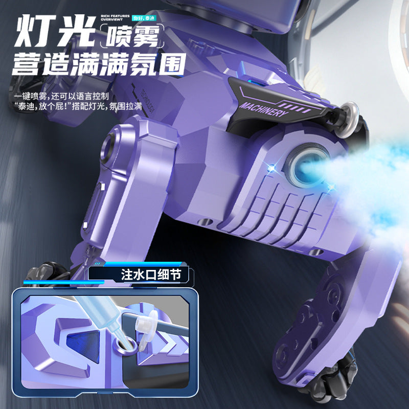 AI intelligent Teddy bean package artificial intelligence robot dog electronic dog remote control robot chatting conversation desktop pet