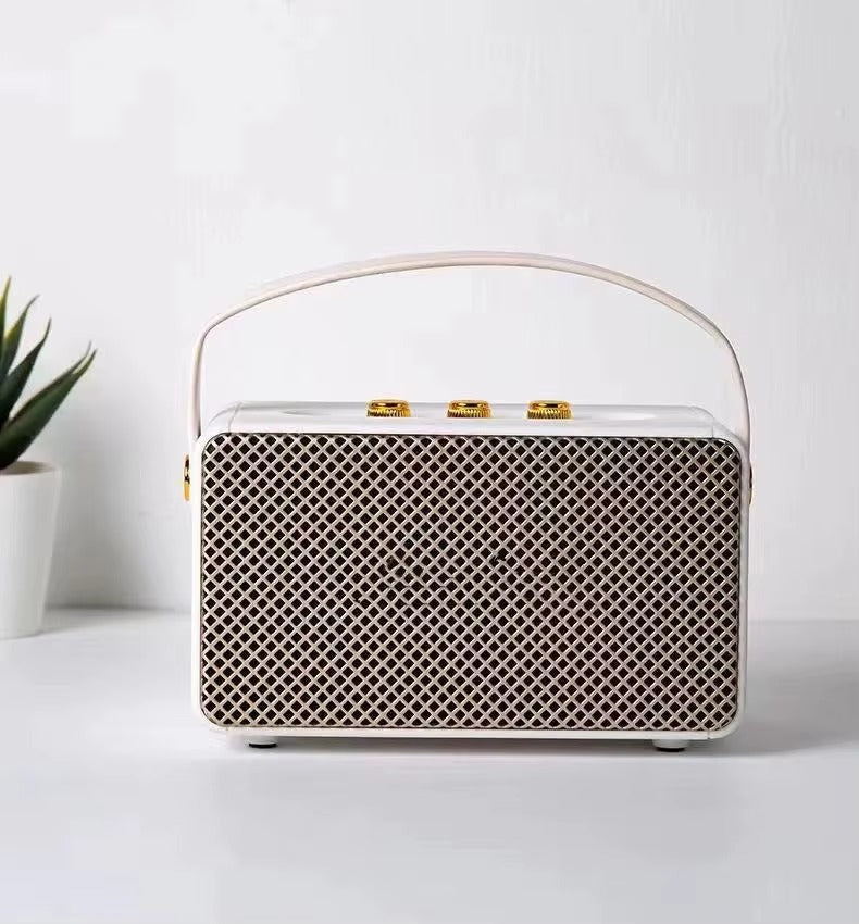 Multi-Function Mini bluetooth Speaker Support USB/TF/FM with Exquisite Retro Design or Travel & Indoor Use