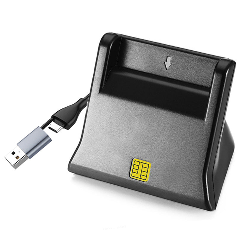 CR340 Smart card reader, SIM phone card reader, ID card chip card reader, CAC bank card reader