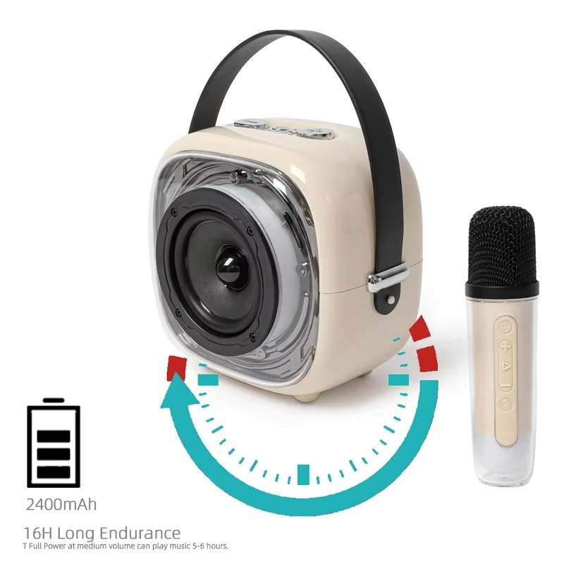 Outdoor Bluetooth Speaker - Portable, Dustproof, Rich Bass with TWS Stereo, 5H Playtime.