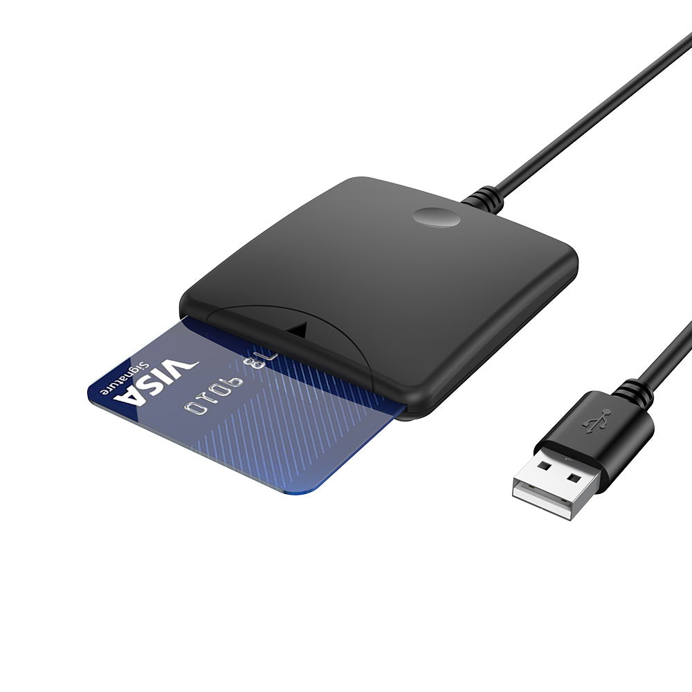 CR334 ISO7816 intelligent card reader IC/ID/SIM card bank card ATM transfer tax filing chip card reader