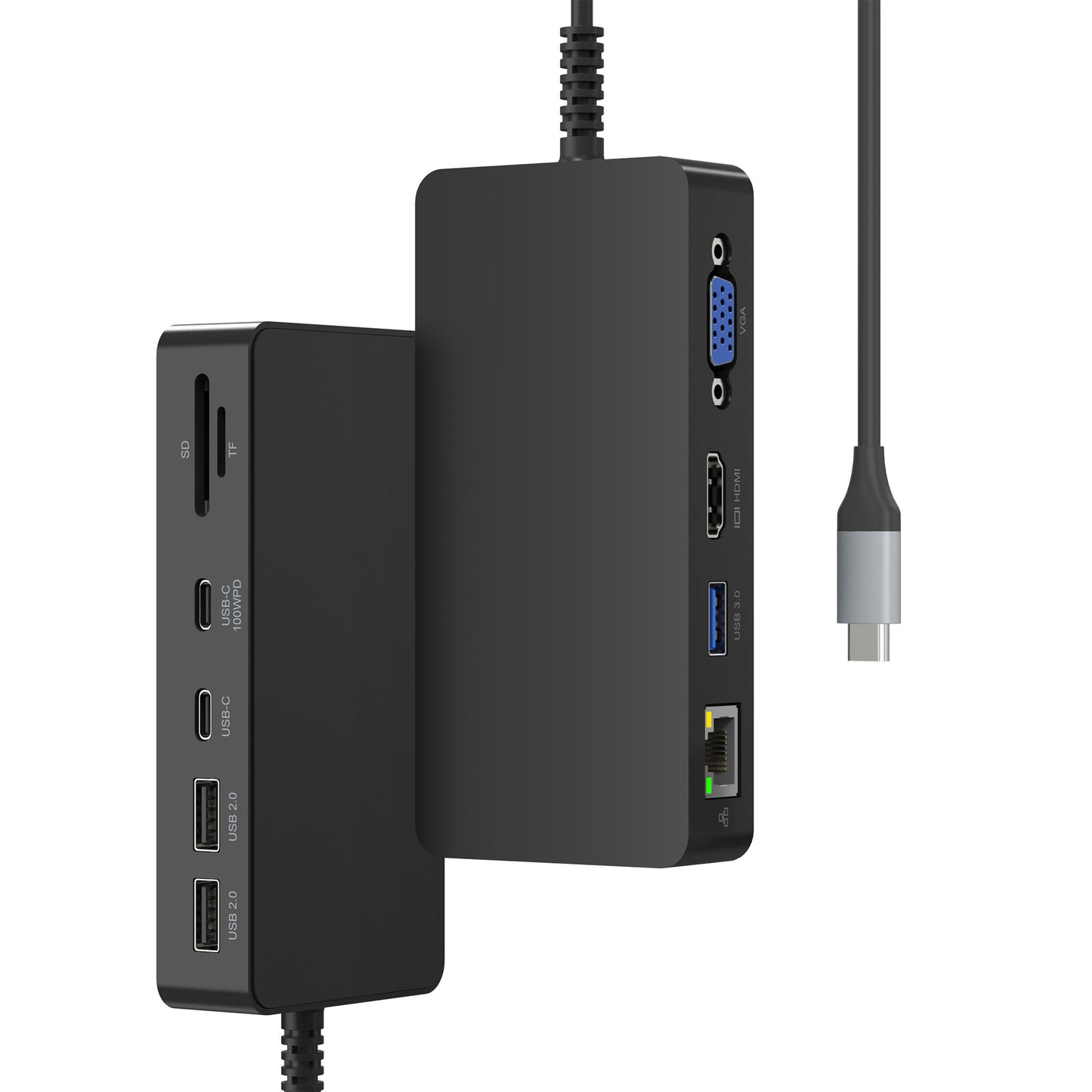 SH792-C Compatible with Microsoft Surface Pro 7/8/9/X docking station with USB 3.0, HDMI, network port, PD power supply, card reader and hub