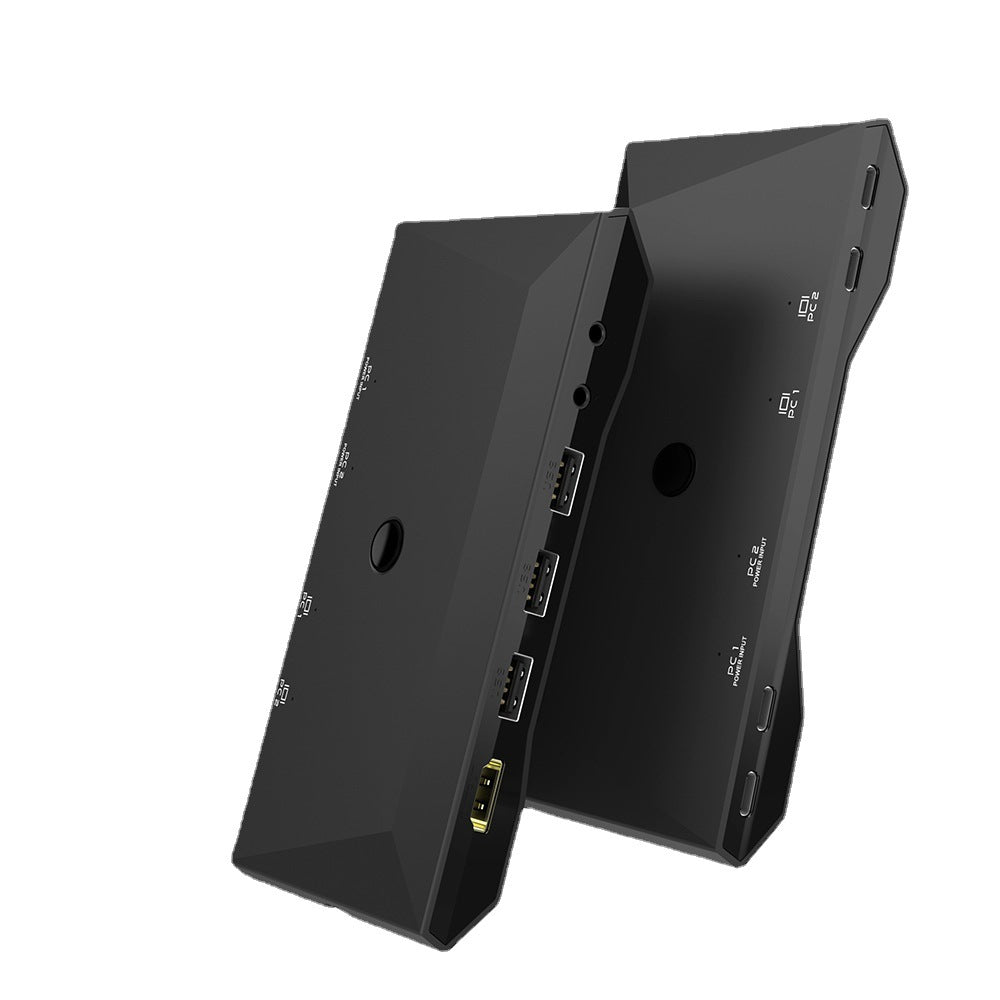 KVM505 Type-C notebook-specific KVM switcher with two inputs and one output for 4K 60Hz mouse, keyboard and printer sharing
