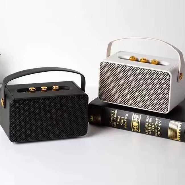 Multi-Function Mini bluetooth Speaker Support USB/TF/FM with Exquisite Retro Design or Travel & Indoor Use