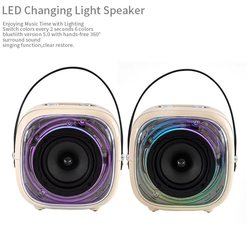 Outdoor Bluetooth Speaker - Portable, Dustproof, Rich Bass with TWS Stereo, 5H Playtime.