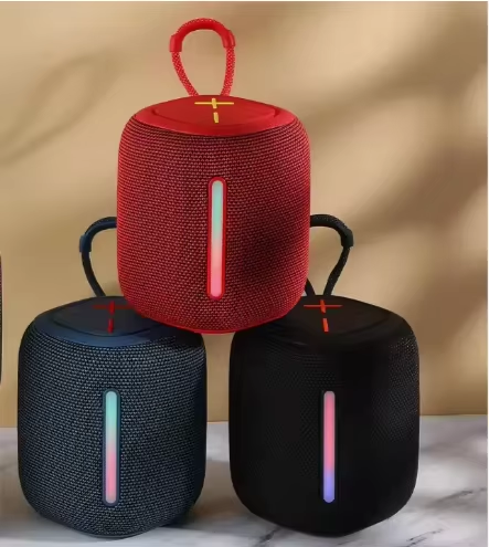 Ultra-Portable 360° Sound Bluetooth Speaker with LED Mood Lights, Perfect for Beach, Hiking, and Travel