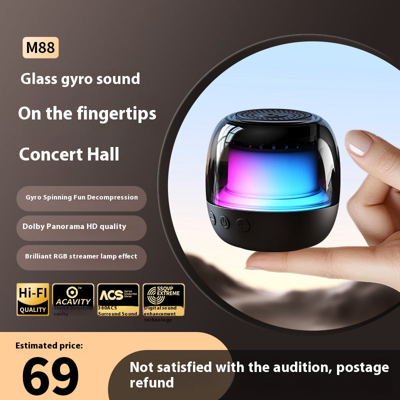 M88 RGB Bluetooth Speaker - Immersive Sound & Dynamic Light Show