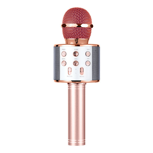 Bluetooth wireless children's microphone with integrated microphone and speaker
